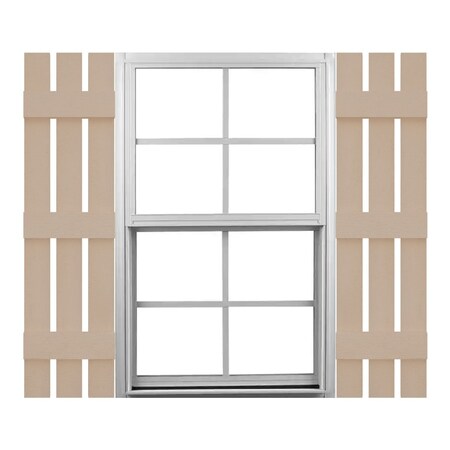 Ekena Millwork Mid-America Vinyl, Custom Three Board Spaced (3 Batten), Board-n-Batten Shutters, S31255023 S31255023